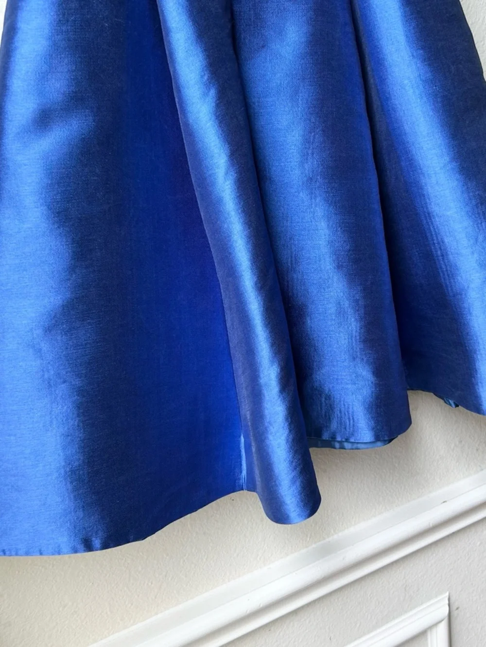Kate Spade cosmicblue Charleen Sateen Fit And Flare Royal Blur Dress Sz 6